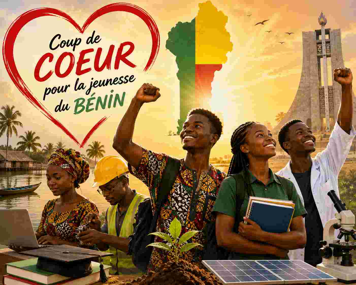 Jeunesse béninoise pleine d'énergie et d'espoir