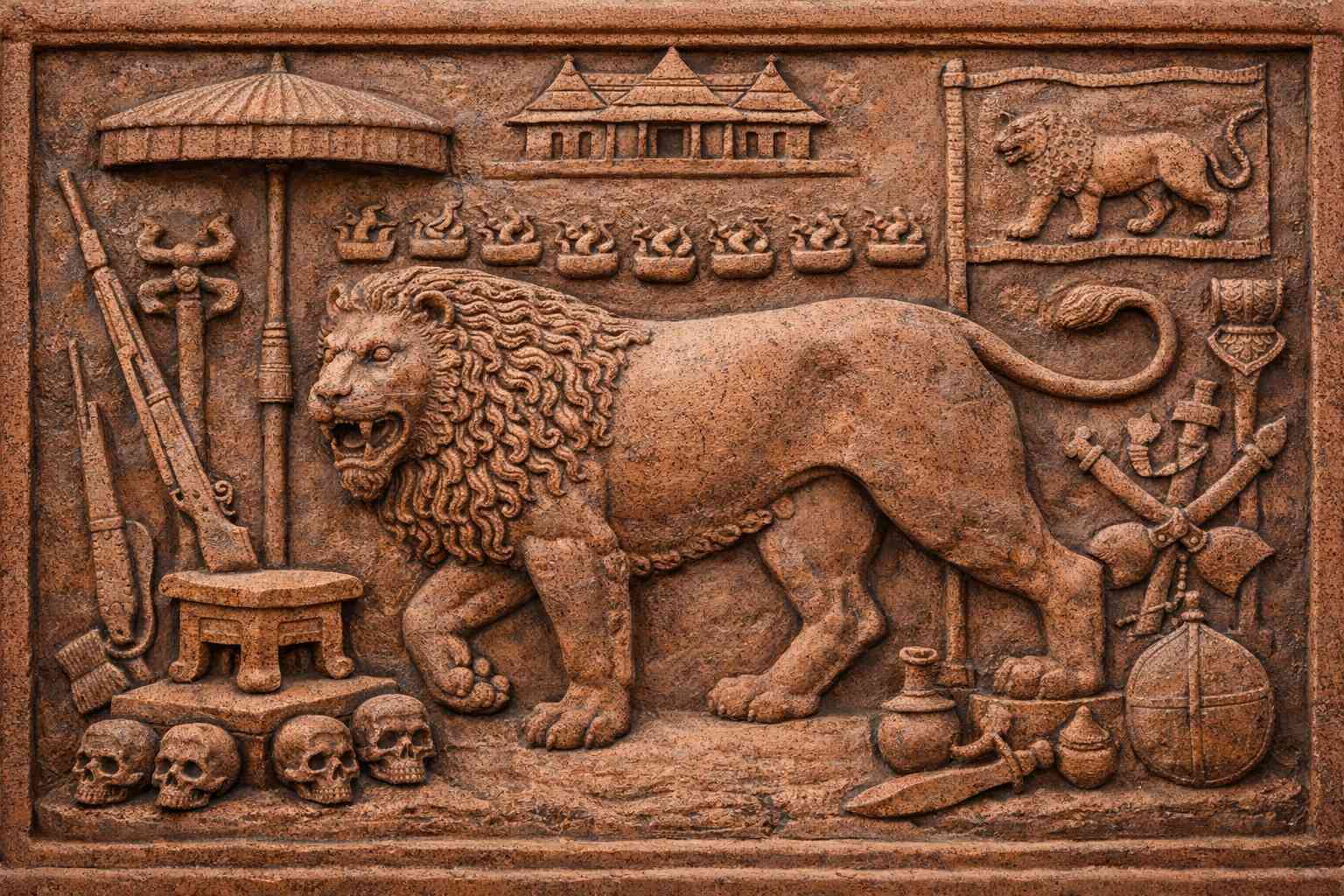 Panneau du roi Glèlè – le lion