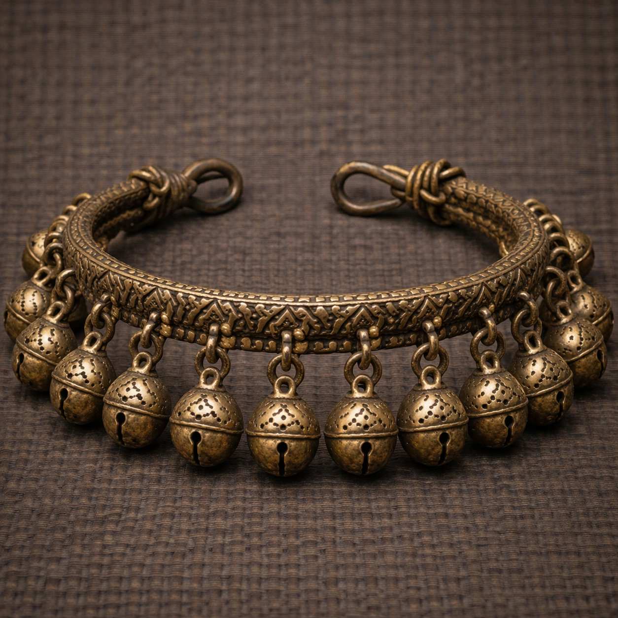 Parure de cheville vodoun en bronze