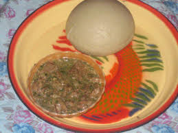 Boule avec sauce gombo
