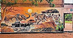 Fresque d'Akinde Fatiou