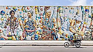 Fresque de Kalouf à Cotonou