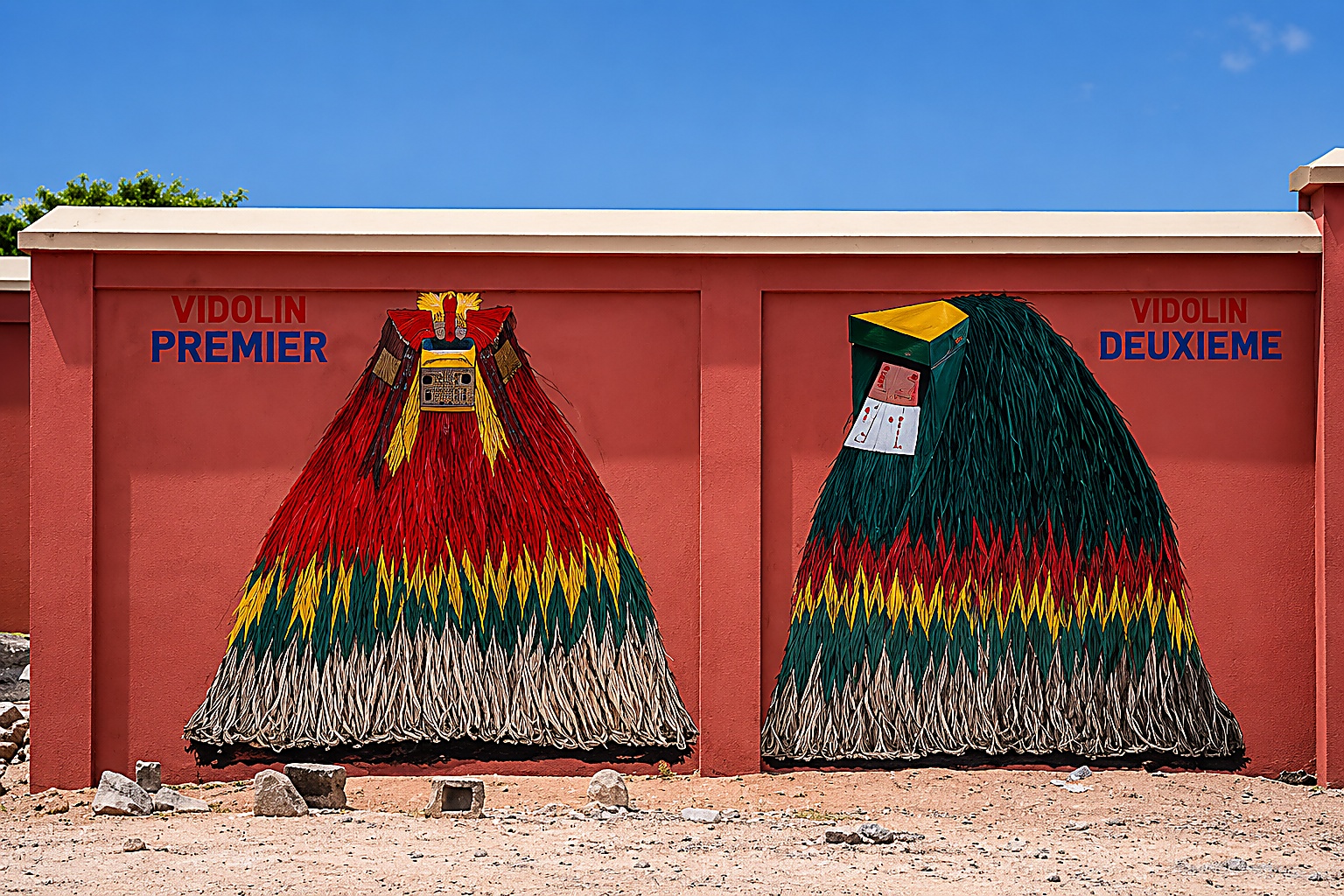 Peinture murale vodun à Ouidah